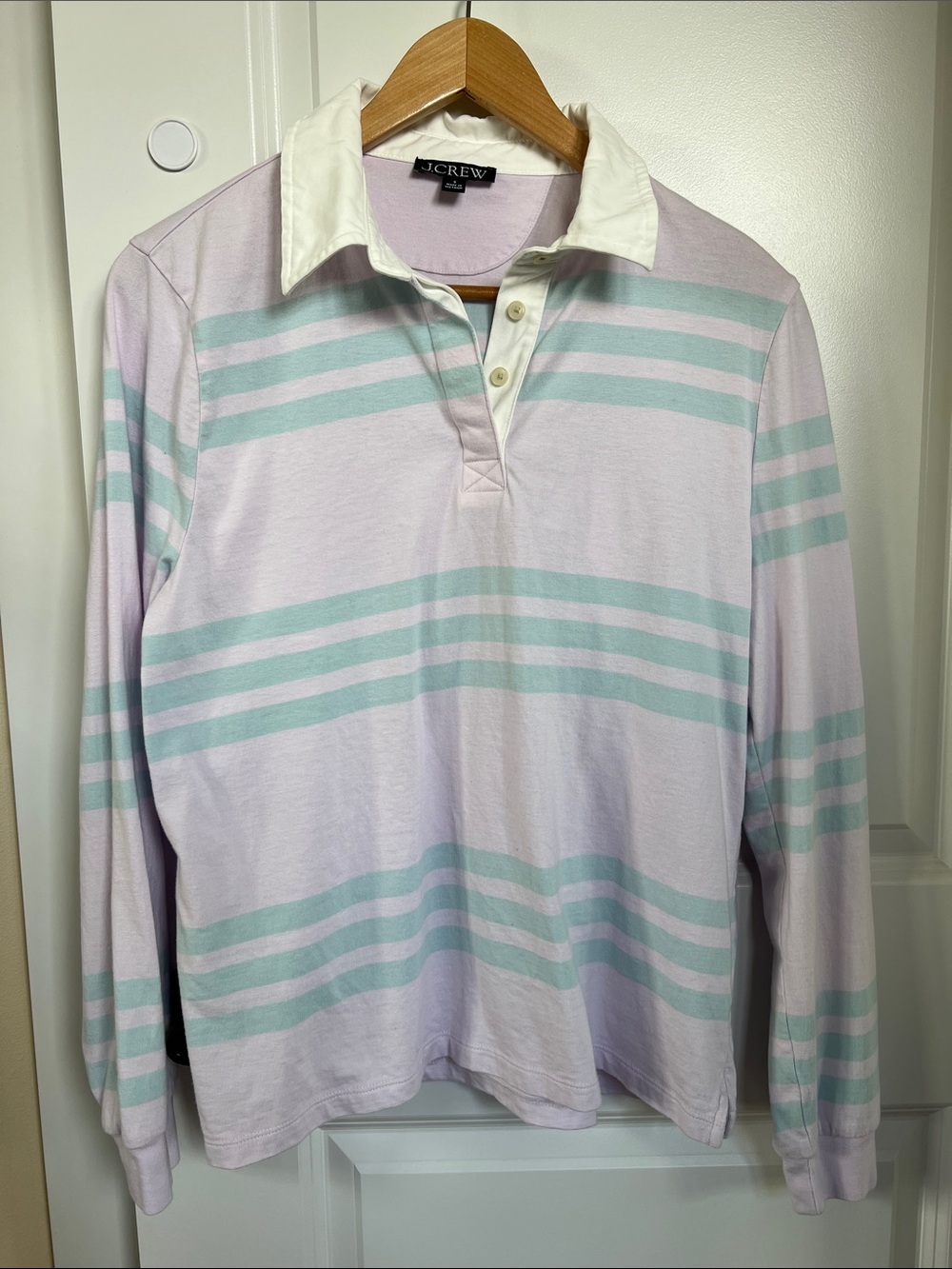 J Crew Boyfriend Jersey Rugby Shirt S - Picture 2 of 8